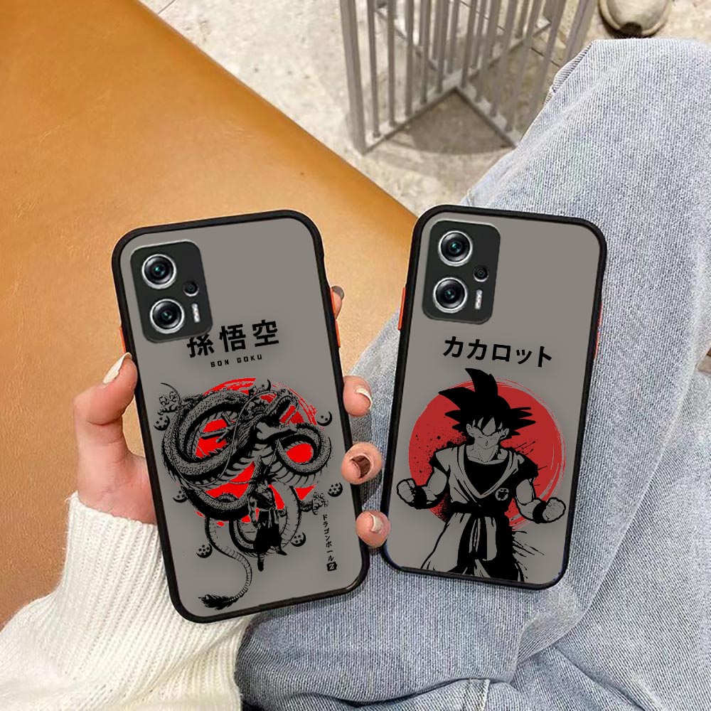 Japonês Anime Dragon Ball Hero Son Goku Capa Com Sensação De Pele Fosca Para Xiaomi POCO M4 X4 F4 M3 X3 Pro NFC GT Nota 10 Lite 12 12Pro 11 1t 10 10T 10S Ultra 4G 5G