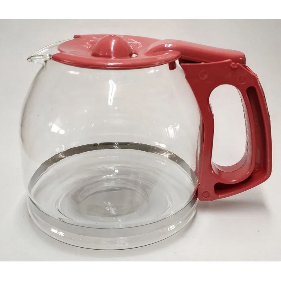 Jarra Compatível para Cafeteira Oster Serve nos Modelos 3302 / 3303 / 4401 / 4401RD / BVSTDCDW12R Vermelha