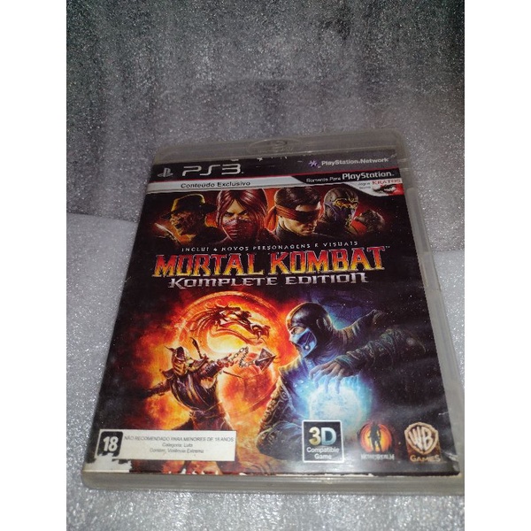 Jogo original Playstation 3 PS3 Mortal Kombat Komplete Edition aceito ofertas