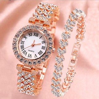 Pulseira Feminina Relógios Cinto De Aço Amor Strass Pulso De Quartzo Relógio Luxuoso Moda Para Mulheres