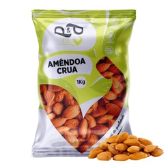 Amêndoa Inteira Crua 1Kg - P&P