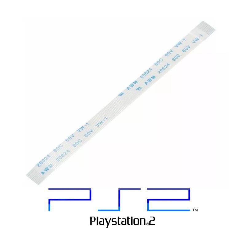Cabo Flat Flex Power para Placa Power Reset Ps2 9000x Playstation 2
