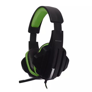 Fone de Ouvido Headset Gamer P2/cabo Nylon Verde - PH123