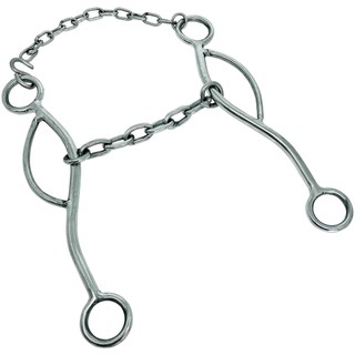 Freio Bridão Levantador Doma Bocal Corrente Cavalo Mula Inox