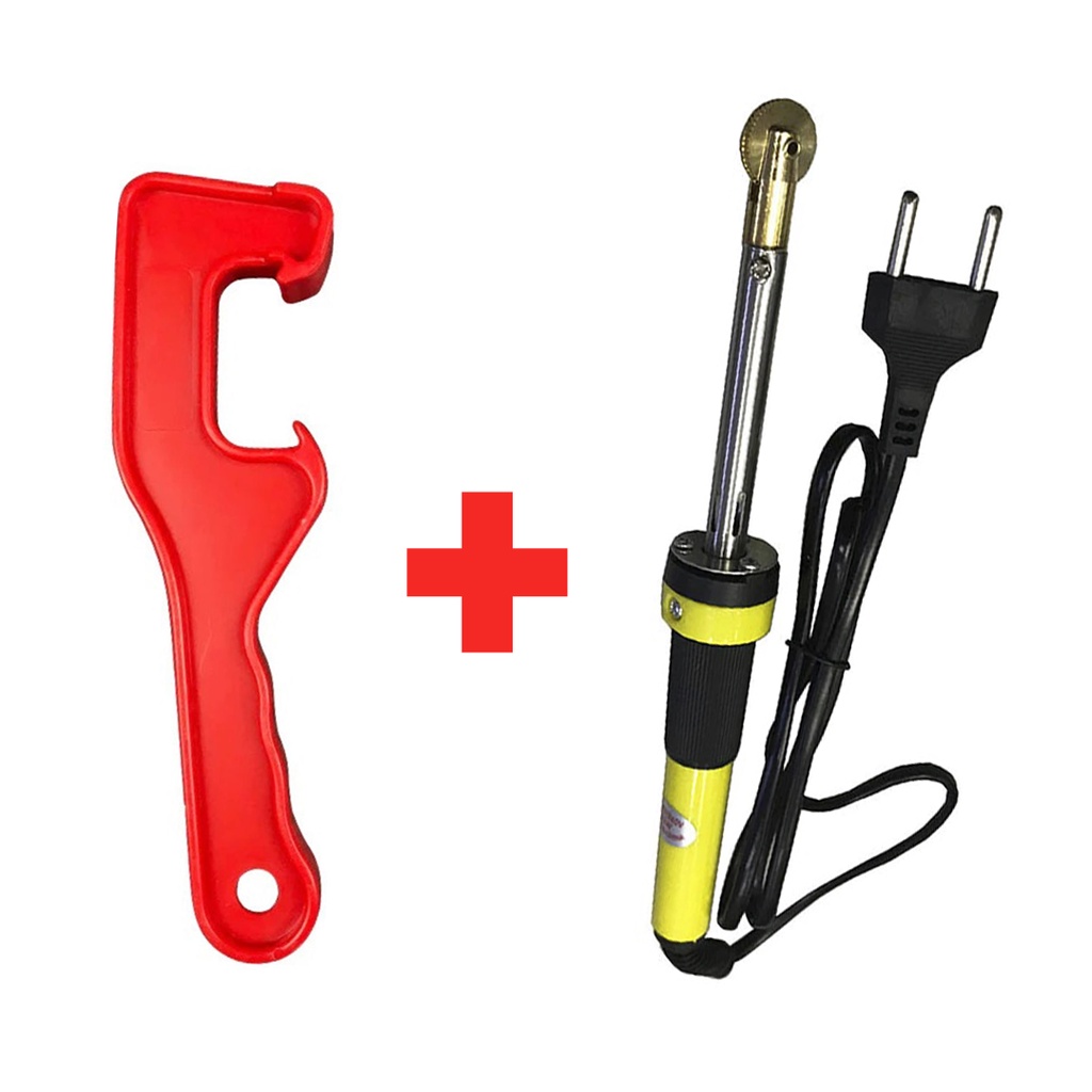 Abridor p/ Balde de mel + Carretilha Elétrica 220V encrustar cera alveolada nos quadros das colmeias