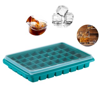 Forma Gelo C/ Tampa Cubo Grande 40 Cubos Drink Whisky Batida