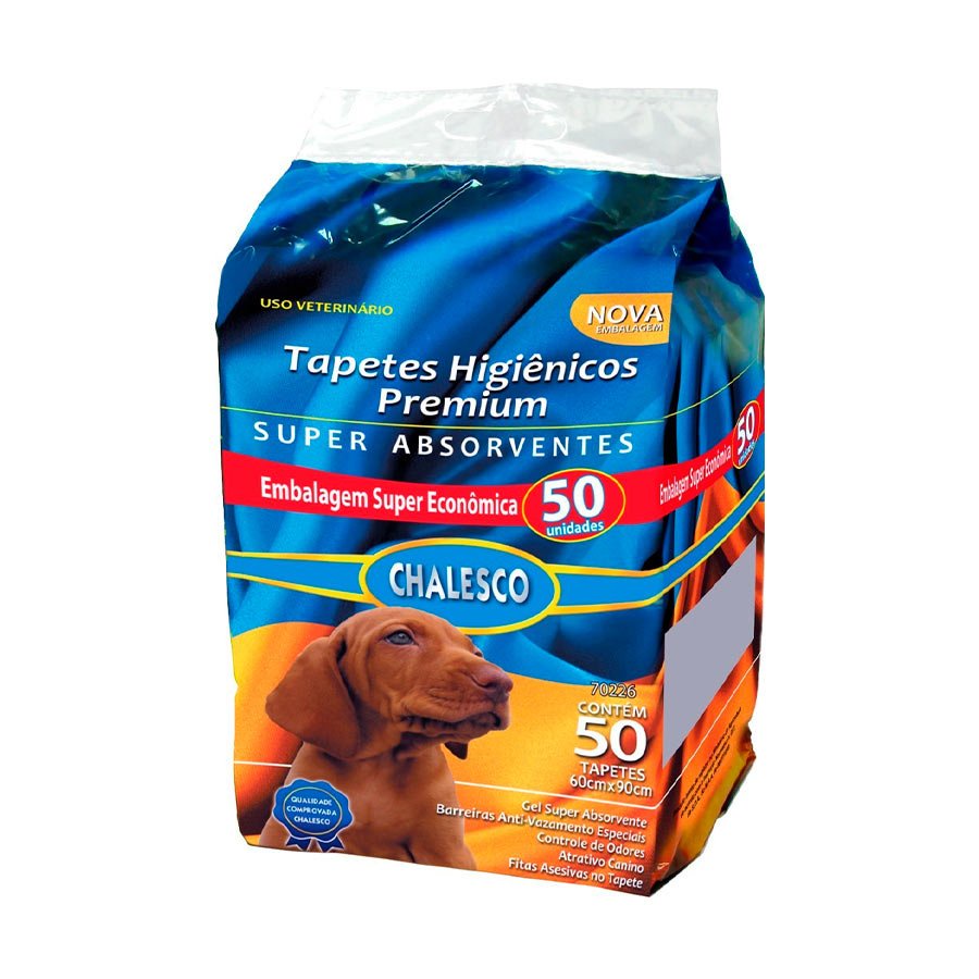 Tapete Higiênico Chalesco Premium 60x90cm 50 Unidades em Oferta na Shopee