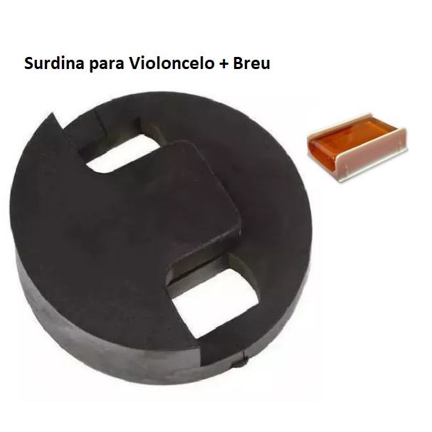 Surdina para Violoncelo Redonda - Paganini PSV 042 + Breu