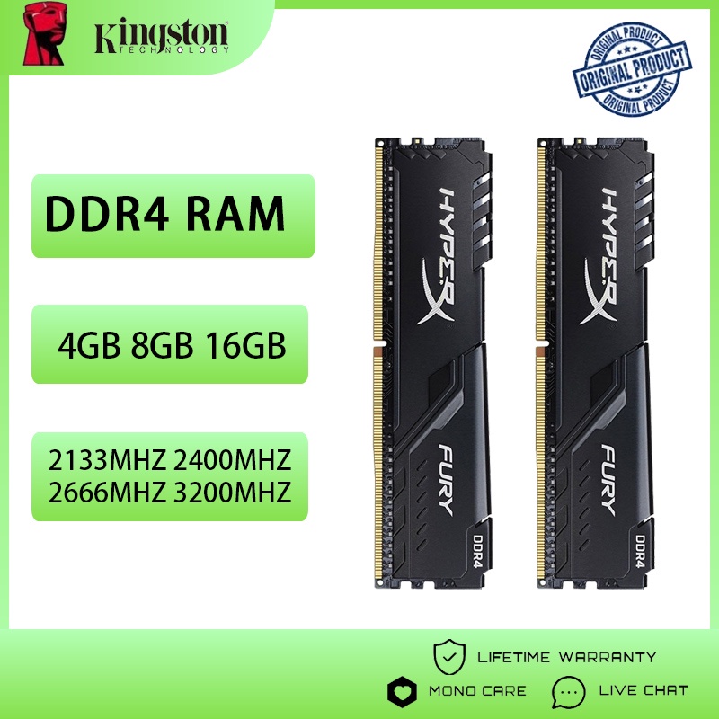 Memória Kingston HyperX DDR4 8g/16g 266mhz 3200MHz DIMM , Adequado Para Computador Portátil E Interna De Desktop