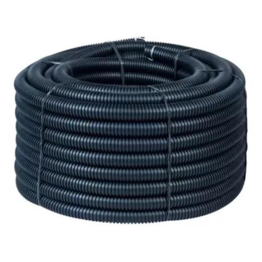 Espaguete Tubo Corrugado Conduite Anti Chamas 9,5mm Rolo 25m