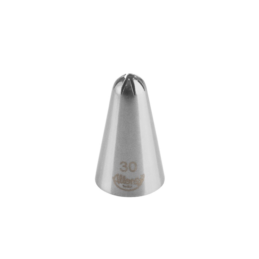 Bicos Para Confeitar - Pitanga Fechada - Aço Inox - Nº30  - 1 unidade - Cromus Allonsy - Rizzo - Home & Living
