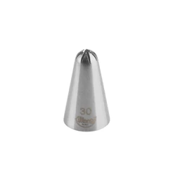 Bicos Para Confeitar - Pitanga Fechada - Aço Inox - Nº30 - 1 unidade - Cromus Allonsy - Rizzo