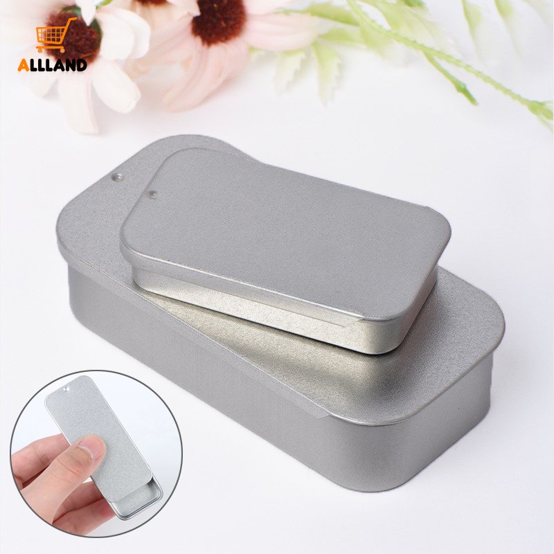 Mini Caixa De Lata Flip Storage Box Com Tampa/Portátil Rectangular Pequena Vazia Organizador De Para Moeda De Chave De Doce Home Organizer