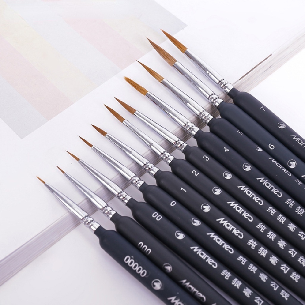 Pincel Acrílico Profissional De Nylon Miniatura Para Pintura Caneta De Linha Fina