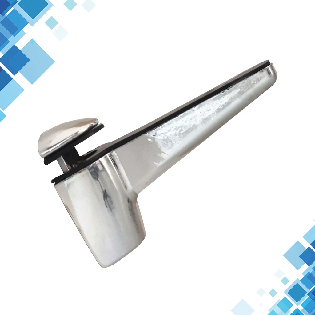 Suporte Fênix Cromado 6,5 cm para Prateleira de Vidro Madeira Acrílico