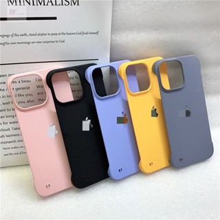 Estojo Ultra-Fino Para PC Sem Moldura Iphone 11 XR X XSMAX 14 Plus 12mini 13mini Impressão Digital Com Congelamento
