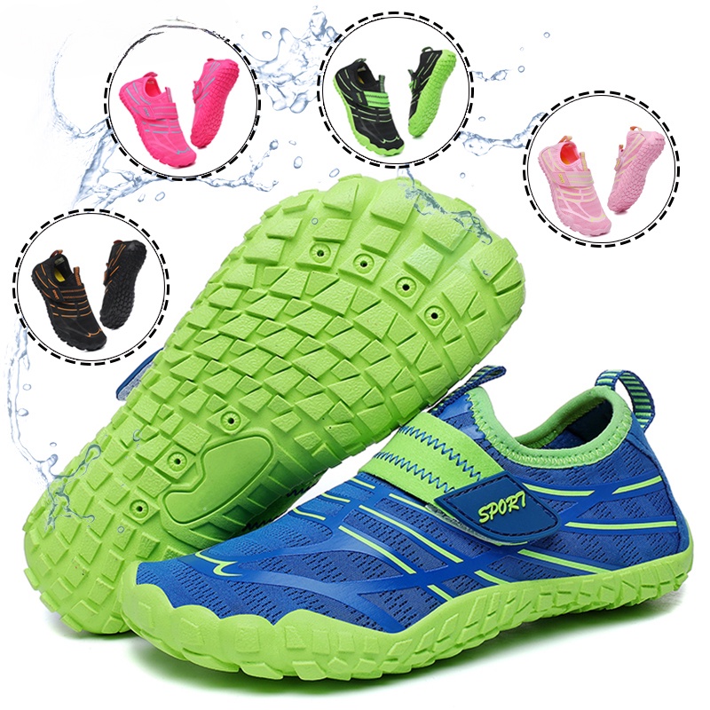 Crianças Sapatos Esportivos De Água Secagem Rápida De Menino Menina Aqua Respiráveis Tênis De Praia De Mergulho