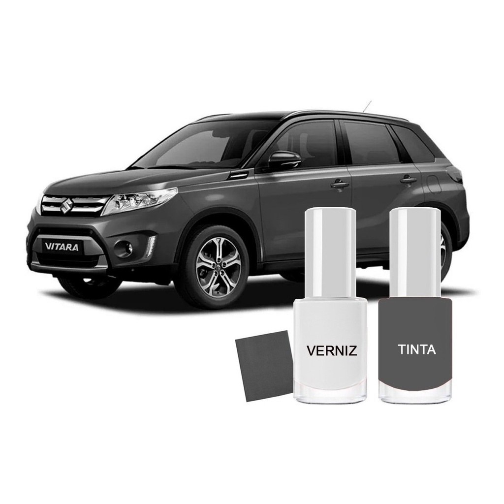 Tinta Tira Risco Automotivo Carro Suzuki gran Vitara Cinza