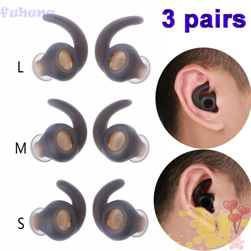 FUHENG Ganchos De Ouvido 3 Pares S/M/L Earbuds Bluetooth Capa De Silicone Fone Gancho Para