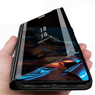 Capa Magnética De Espelho Inteligente PocoX5Pro Para Xiaomi Poco X5 Pro 5G Poko Pocco X 5 5X X5Pro PocoX5 Fundo De Suporte À Prova De Choque
