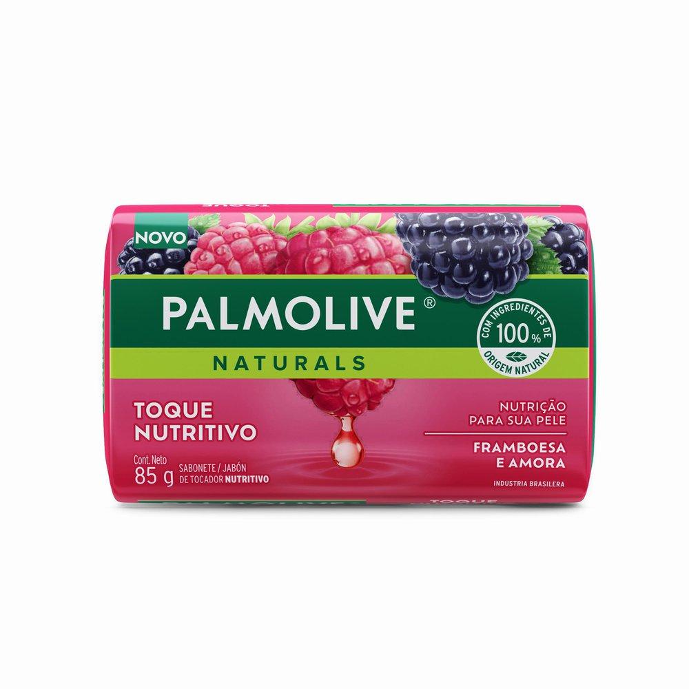 Sabonete em Barra Palmolive Naturals Toque Nutritivo Framboesa e Amora 85g em Oferta na Shopee