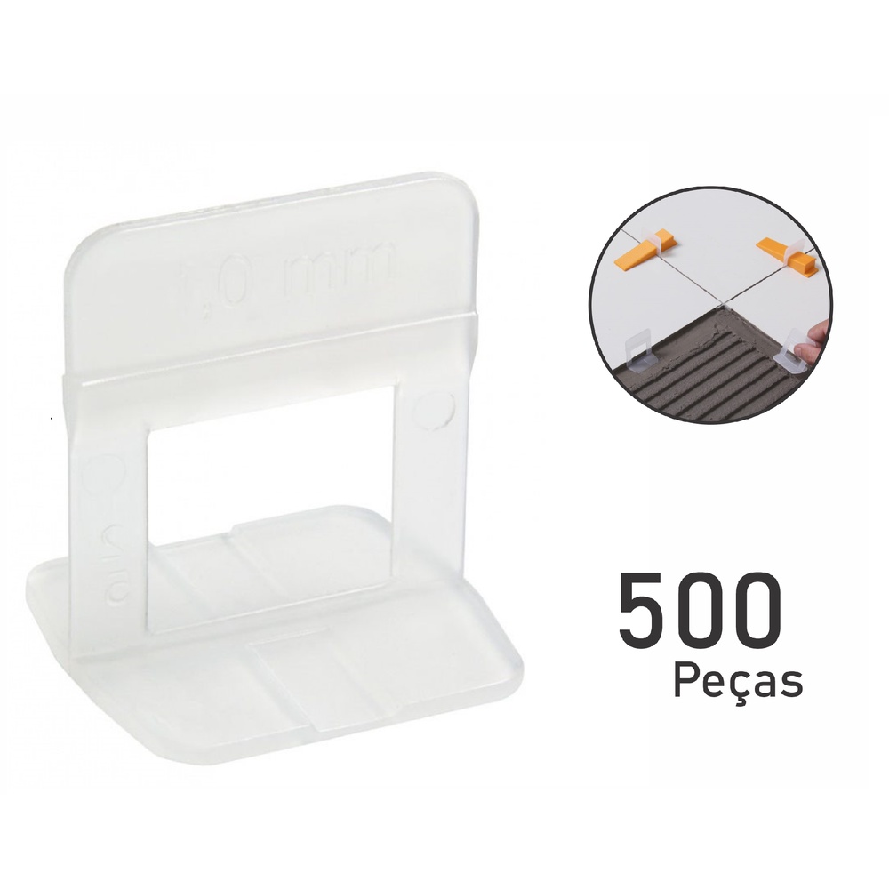 Espaçador Nivelador Para Porcelanato E Piso 500 Peças Cortag