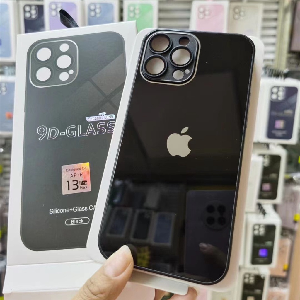 Capa De Vidro Temperado Luxuoso 99D Para iPhone 14 13 11 12 Pro MAX 14 ...