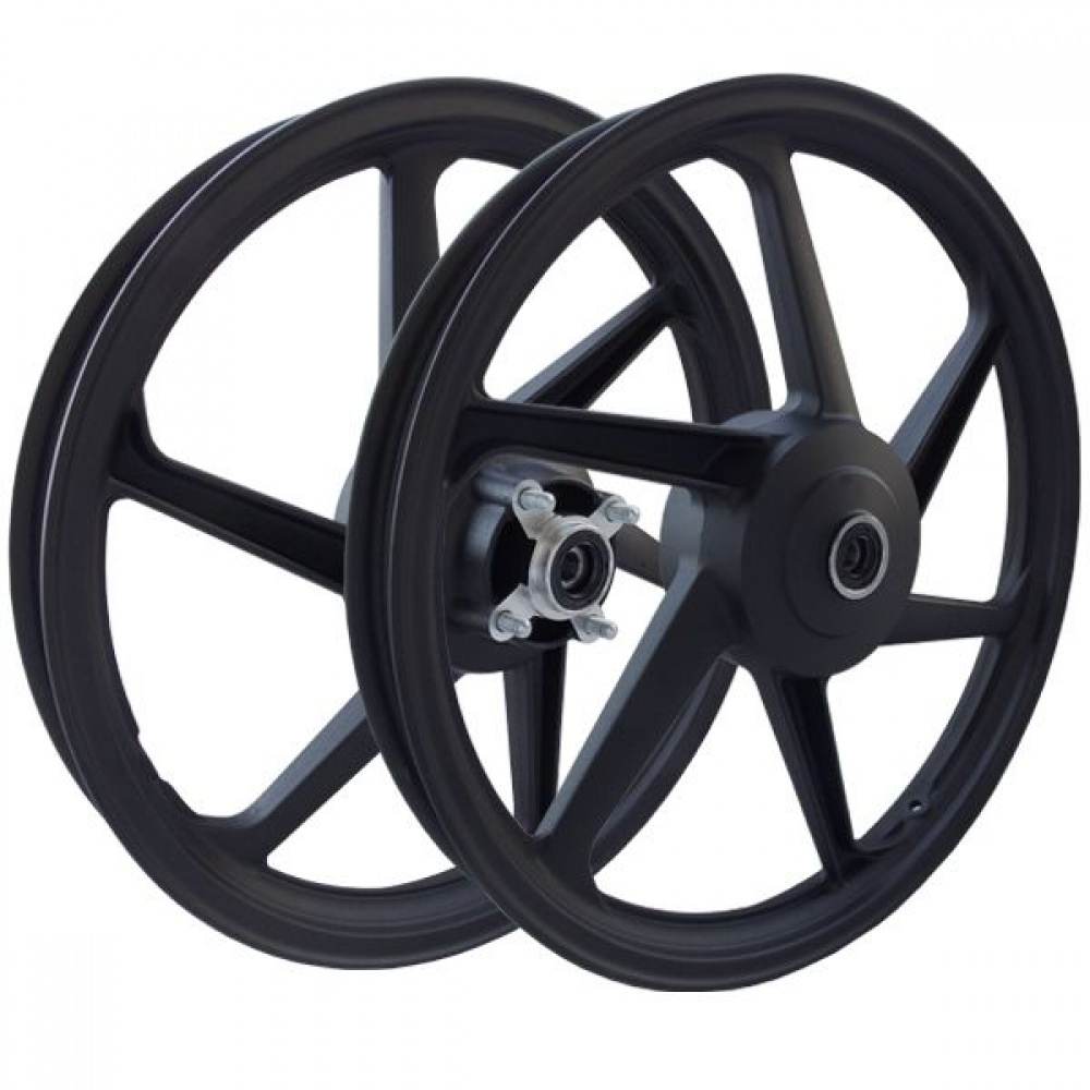 Roda Liga Leve Cg Fan 125 KS/ES 2009 a 2017 6 Pontas Preta PAR - Scud