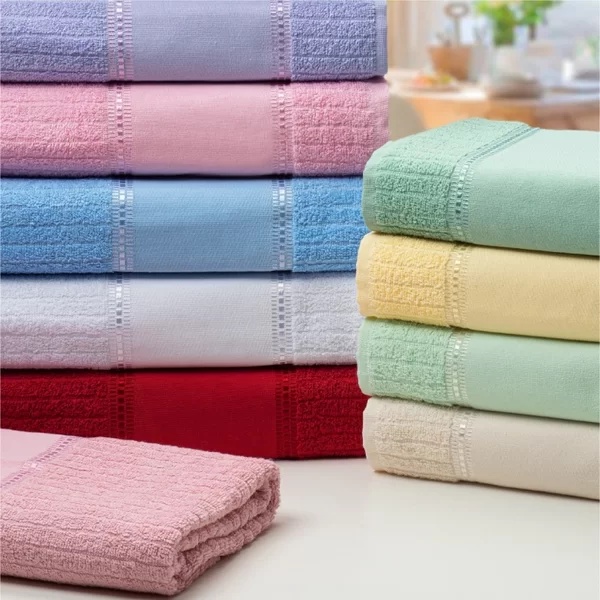 Toalha Banho Arte Canelada Ponto Russo e Pintura 390g/m²d em Oferta na Shopee