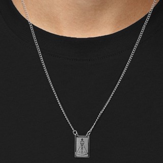COLAR Escapulário Masculino Nossa Senhora Aparecida ACO INOX em Oferta na Shopee