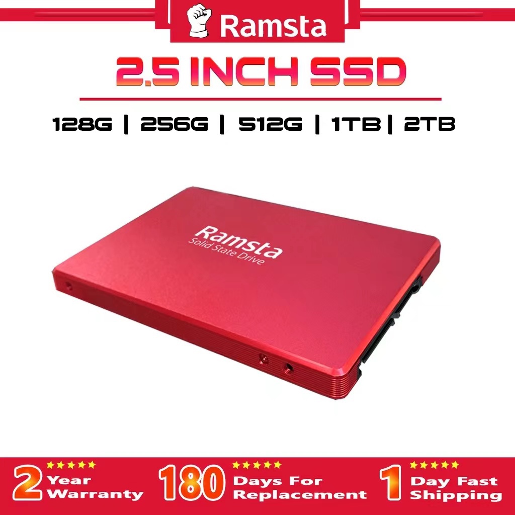 Ramsta S800 2,5 " SSD 128GB 256GB 512GB 1TB 2TB SATA 3 Unidade De Estado Sólido | Para Desktop Laptop PC