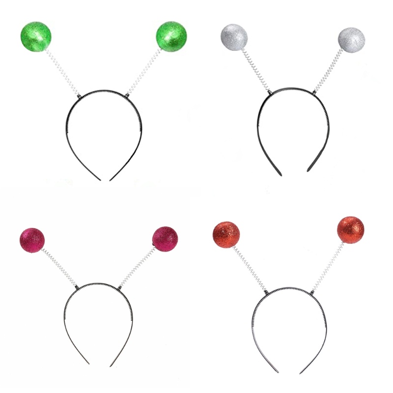 QUICKR Antena Tiara Halloween Alien Headband MartianHeadband HeadBopper