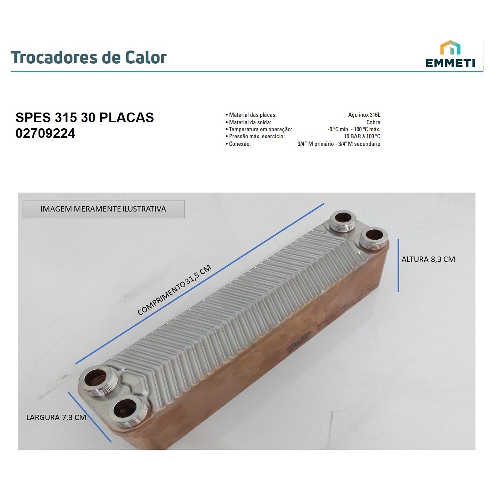 Chiller Trocador De Calor Para Cerveja  30 Placas-spes-315