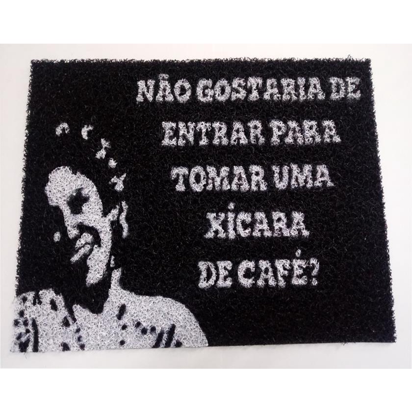 Tapete Capacho 60x40 Xicara De Cafe Dona Florinda Chaves Lar geek serie porta casa