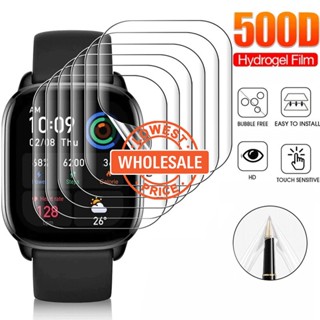 [Filme Hidrogel Macio Anti-Riscos HD Watch Film TPU Cobertura Completa De Tela Smartwatch Protetor Frontal Compatível Com Amazfit GTS 4 Mini