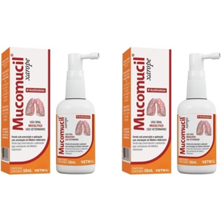 02 Mucomucil Xarope 50ml Caes Gatos Suplemento Vitamina em Oferta na Shopee