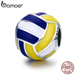 Pulseira De Prata Bamoer Vôlei Love Charm 925 Acessórios SCC448