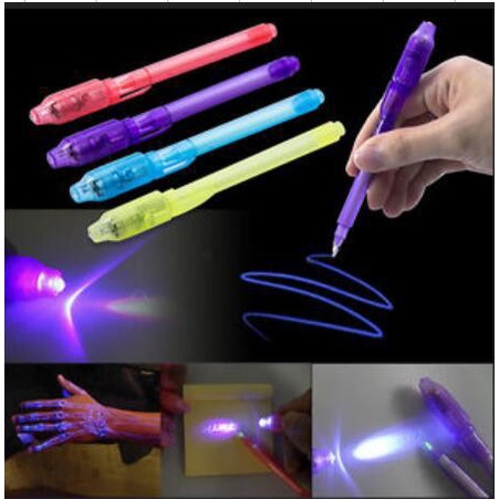 Nova Caneta Multifuncional Anti-Falsificação LED Invisível Detector De Dinheiro UV Magic Highlighter