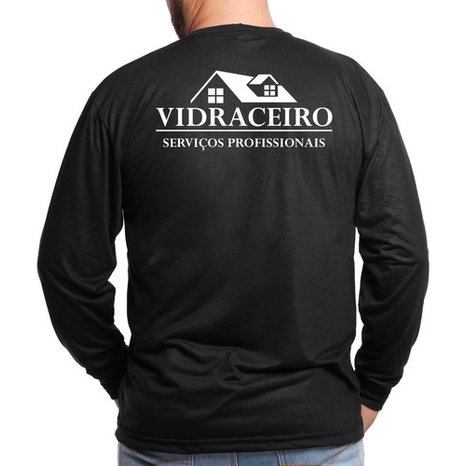 Camiseta Vidraceiro Uniforme Camisa Para Trabalho Vidraçaria
