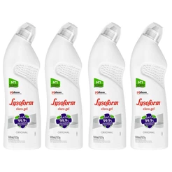 Kit 4 Desinfetante Lysoform Uso Geral Cloro em Gel Original 500ml