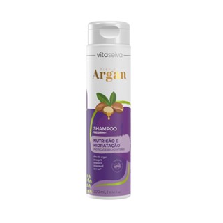 Shampoo Capilar Uso Diário 300ml Óleo de Argan Vita Seiva