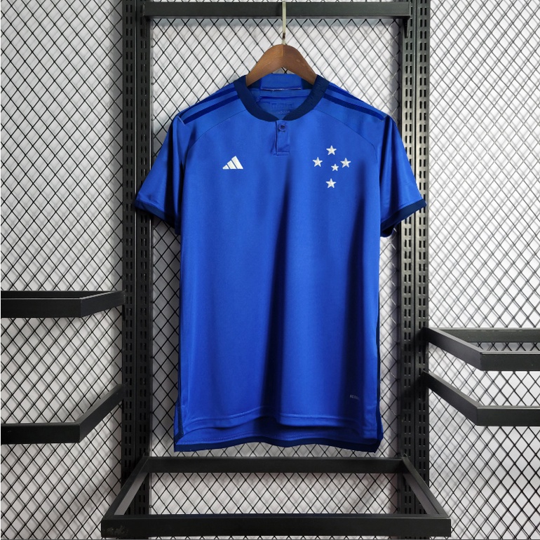 23/24 Cruzeiro P-2GGPré-Promoção Da Nova Camisa De Futebol Azul Cruzeiro 2023-2024 Camisa nova 1：1