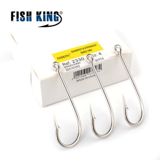 FTK 2330 Anzol De Pesca Aço Com Alto Teor De Carbono Ferramenta Farpado 100pcs/box Acessórios De 10 #-20 em Oferta na Shopee