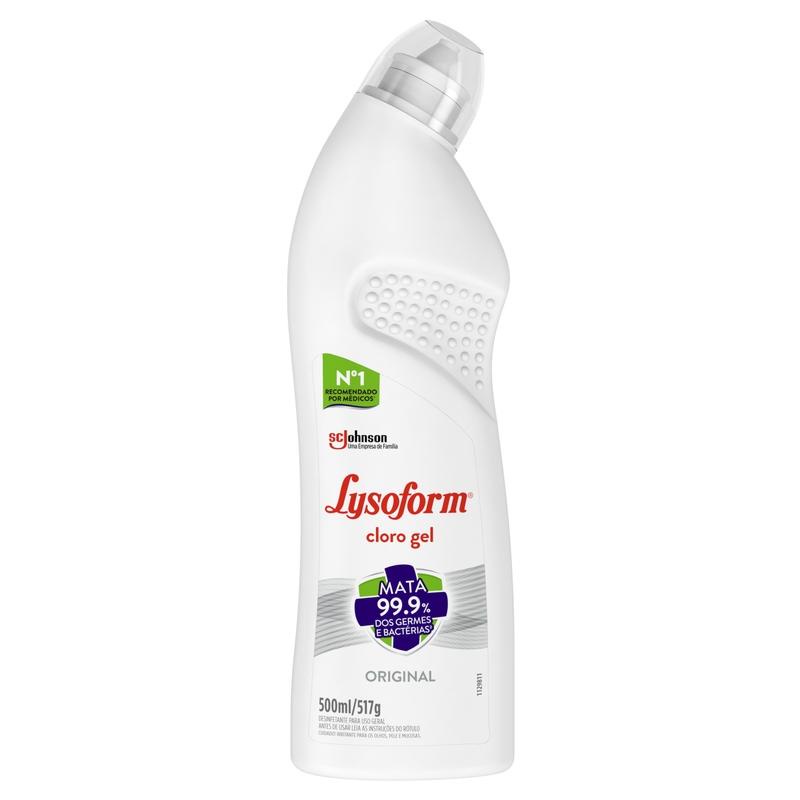 Desinfetante para Uso Geral Lysoform Cloro em Gel Original 500ml em Oferta na Shopee