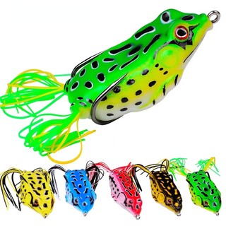 Isca De Pesca 15g 13g 8g 5g Rã Thunder Frog Com Falsa Anzol Duplo De Aço De Alto Carbono Macia Cor Da Cauda