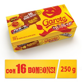 BOMBONS CX SORTIDOS GAROTO 250GR