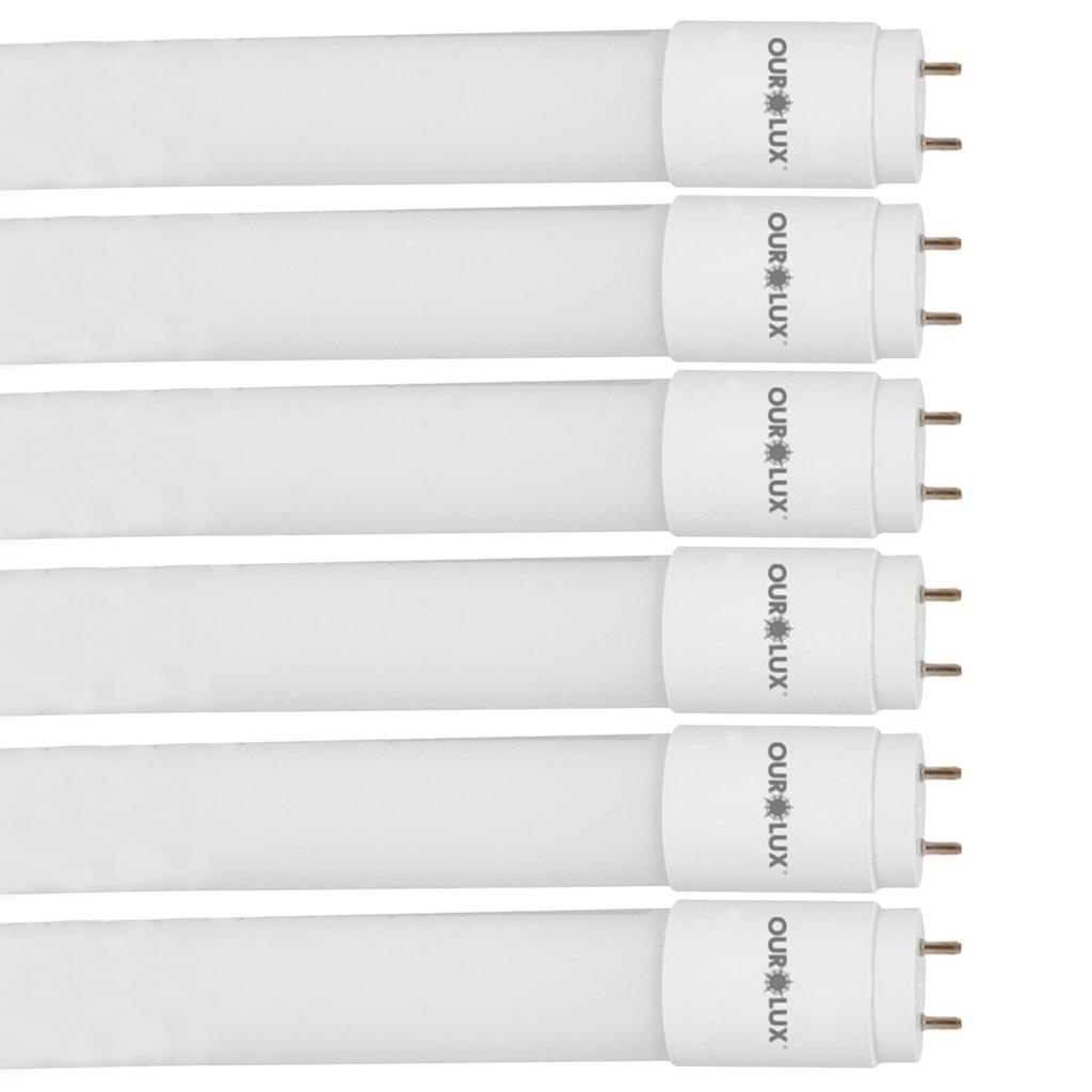 Kit 6 Lampadas Led Tubular T8 9W Bivolt G13 6500K 60cm em Oferta na Shopee