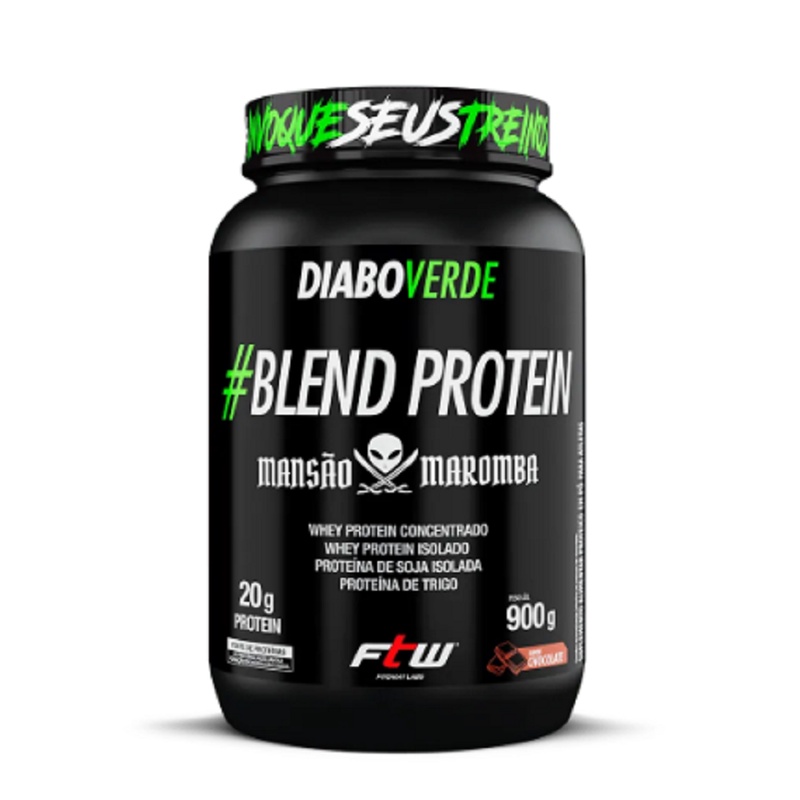 Whey Blend Protein Ftw Diabo Verde Mansão Maromba 900g Chocolate