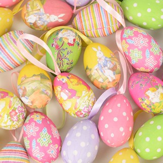 20/50Pcs Espuma Ovos De Páscoa Feliz Decorações Pintadas Pombos Pintados De Bricolage Artesanato Infantil Presente Favorita Festa Em Casa
