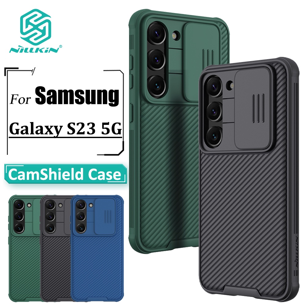 Capa Nillkin CamShield Pro Samsung Galaxy S23 Proteção Deslizante Da Câmera TPU + PC Traseira À Prova De Choque - Mobile & Gadgets